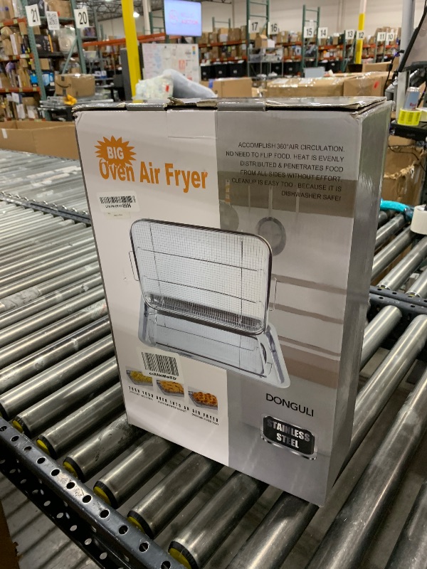 Photo 1 of Air Fryer Basket for Oven 18.7"x12.8", 2 Pack Extra Large Air Fryer Basket and Tray Stainless Steel Oven Air Fryer Pan Rack for Cooking Baking and Broiling