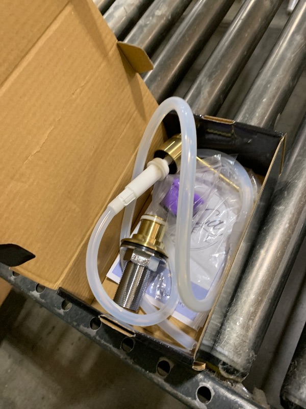 Photo 1 of Gagal Kitchen Sink Soap Dispenser (Brushed Gold) and Extension Tube Kit for Kitchen Sink