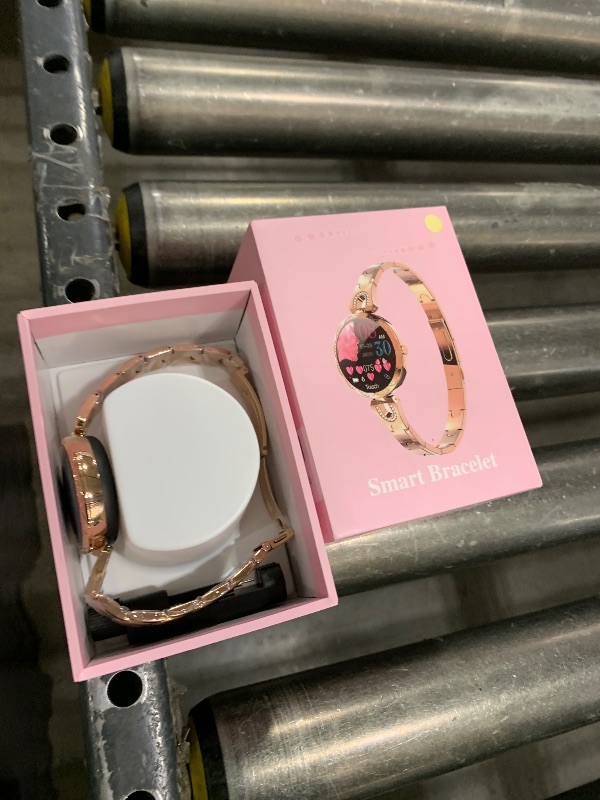 Photo 1 of Thafikzi Smartwatch for Women Compatible for iPhone Samsung Android iOS Phones. Smart Bracelet (Gold)