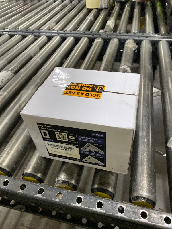 Photo 1 of (50 Pack) BESTTEN USWP6 Matte Snow White Screwless Wall Plate, 1 Gang Switch Plate, Decorator Receptacle Outlet Cover, H4.69” x W2.91”, UL Listed