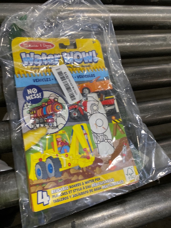 Photo 1 of Melissa & Doug On The Go Water Wow! Mess Free Coloring Book, Reusable Water-Reveal Activity Pad