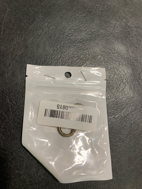 Photo 1 of HAHIYO 20mm/0.79inch Diameter Round Carabiner Spring Ring Closure Larger Opening Strong Connection Easy Extend Alloy Flat O Snap Hooks Clip Buckle Bronze 4 PCS for DIY Bags Purses Crossbody Curtain