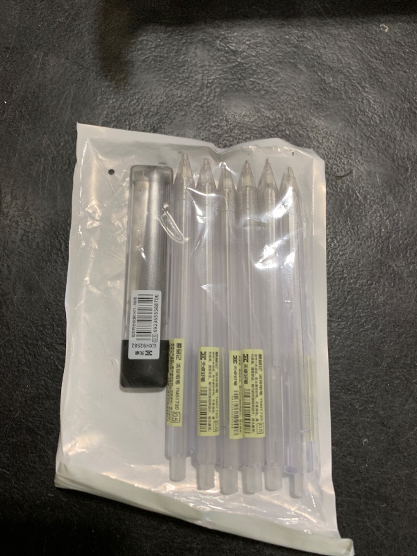 Photo 1 of TIESOME 6PCS Novelty Mechanical Pencil Set, 0.5mm Transparent Pen Shell Pencils with 60pcs Lead Refill, Suitable for Drafting, Sketching, Art Class, Writing, and More