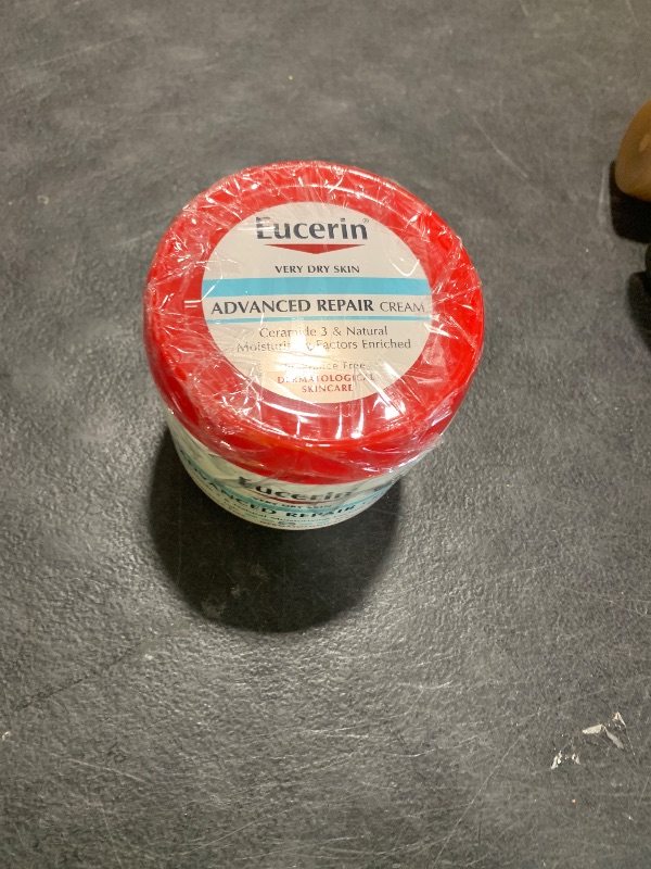 Photo 1 of Eucerin Advanced Repair Body Cream for Very Dry Skin, Fragrance Free Daily Body Moisturizer, 16 Oz Jar
