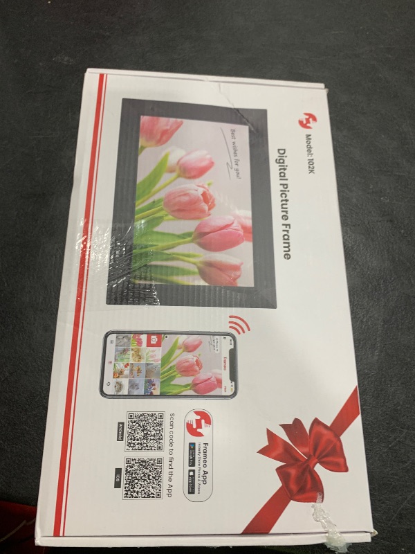 Photo 1 of Frameo 10.1 Inch WiFi Digital Picture Frame, 1280x800 HD IPS Touch Screen Photo Frame Electronic, 32GB Memory, Auto-Rotate, Wall Mountable, Share Photos/Videos Instantly via Frameo App from Anywhere