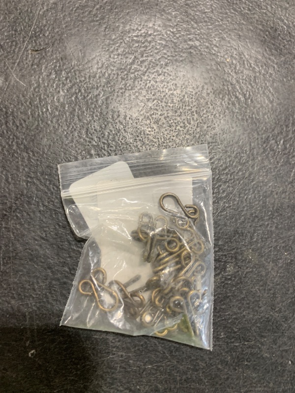 Photo 1 of 10Pcs 2.8CM/1.1in Sewing Hooks and Eyes Sewing Closure for Coat Jacket Cape Stole Bracelet Jewelry Books Crafts and More(Bronze)