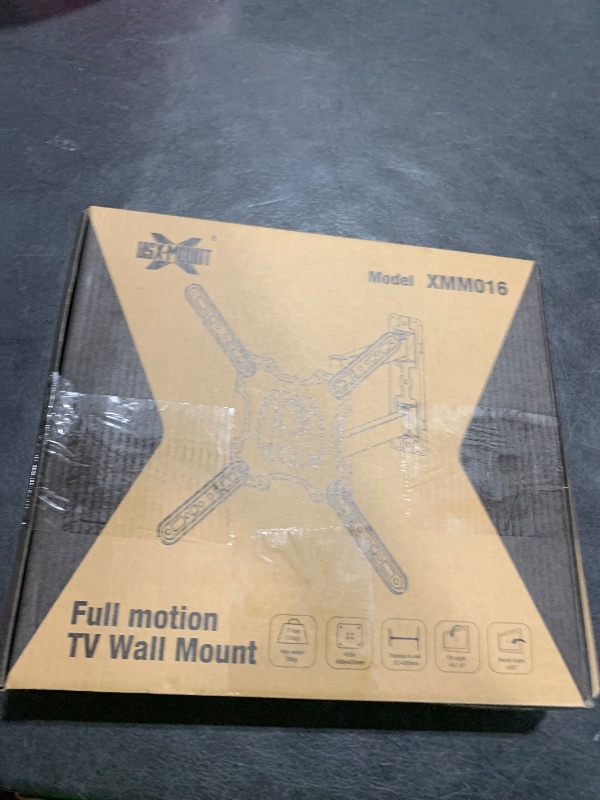 Photo 1 of USX MOUNT UL Listed TV Wall Mount for Most 26-60 Inch TVs, Wall Mount TV Brackets with Swivel, Tilt, Rotating, Center Corner Design on Single Stud, Up to 77 lbs Max VESA 400x400mm