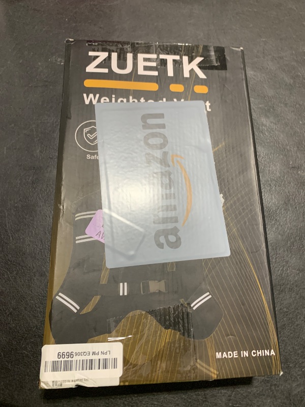 Photo 1 of ZUETK Weighted Vest, 6lb/8lb/12lb/16lb/20lb/25lb/30lb Weight Vest with Reflective Stripe, Weighted Vest for Men Women Workout Equipment for Strength Training, Running, Jogging, Fitness, Weight Loss