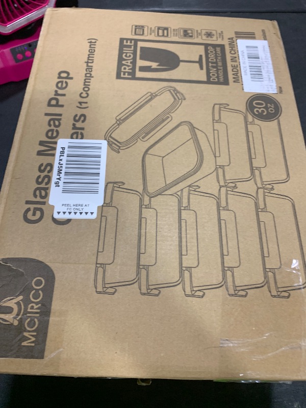 Photo 1 of [8-Pack,30 oz]Glass Meal Prep Containers,MCIRCO Glass Food Storage Containers,Airtight Glass lunch Containers with Lids - BPA-Free Microwave, Oven, Freezer and Dishwasher, White