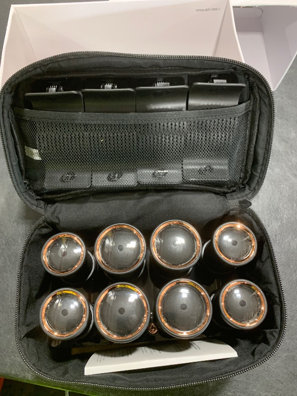 Photo 1 of T3 - Volumizing Hot Rollers LUXE | Premium Hair Curler Set for Long Lasting Volume, Body & Shine | Set of 8-4 XL (1.75") & 4 Large (1.5”)