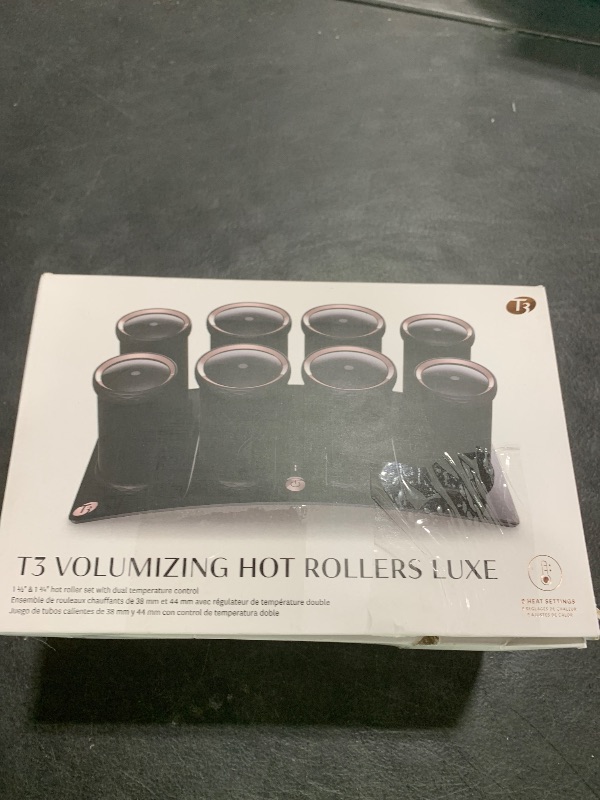 Photo 1 of T3 - Volumizing Hot Rollers LUXE | Premium Hair Curler Set for Long Lasting Volume, Body & Shine | Set of 8-4 XL (1.75") & 4 Large (1.5”)