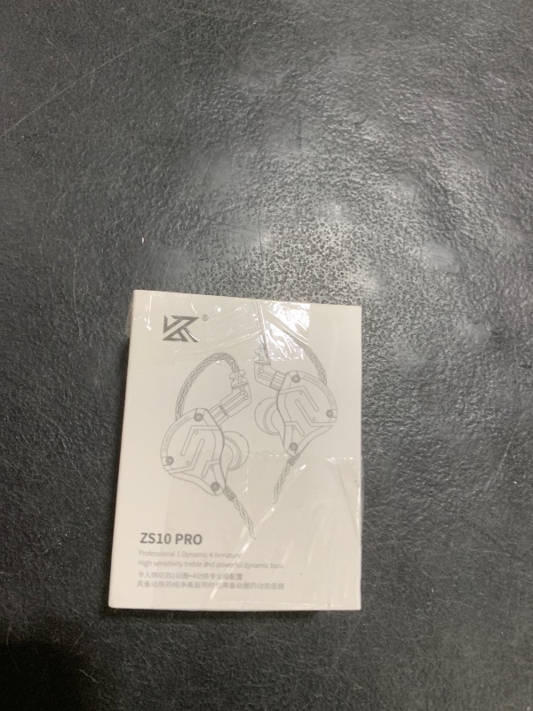 Photo 1 of Linsoul KZ ZS10 Pro, 4BA+1DD 5 Driver in Ear Monitor, HiFi Wired Earbuds, Gaming Earbuds, Hybrid IEM Earphones with Stainless Steel Faceplate, Detachable Cable for Musician(Without Mic, Dark Black)