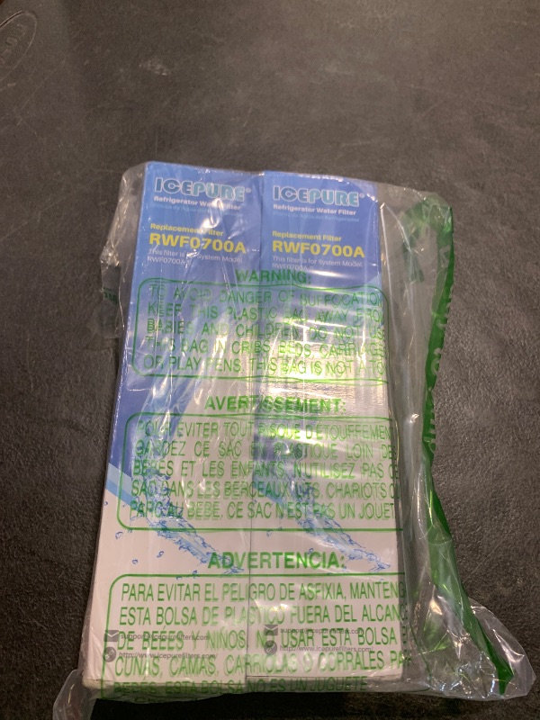 Photo 1 of ICEPURE DA29-00020B Refrigerator Water Filter Replacement for Samsung RF28HFEDBSR, RF263BEAESR, HAF-CIN, RF263BEAESR, DA97-08006A, RF261BEAESR, DA29-00020A, RF28JBEDBSG, 46-9101, 2PACK