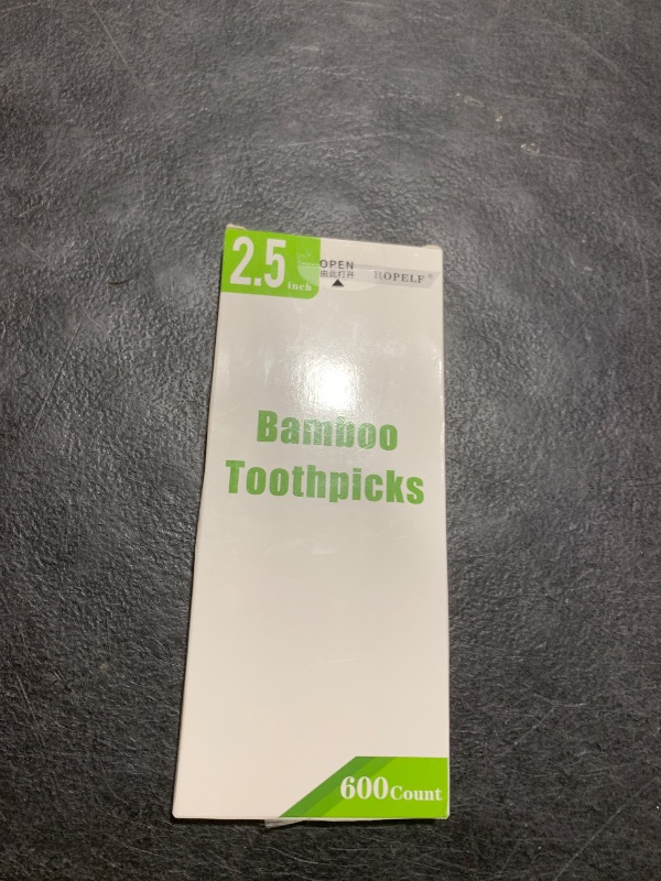 Photo 1 of 600 Count Bamboo Toothpicks for Teeth Cleaning, Appetizer, Olive, Barbecue, Fruit, Double-Points Wooden Toothpick.