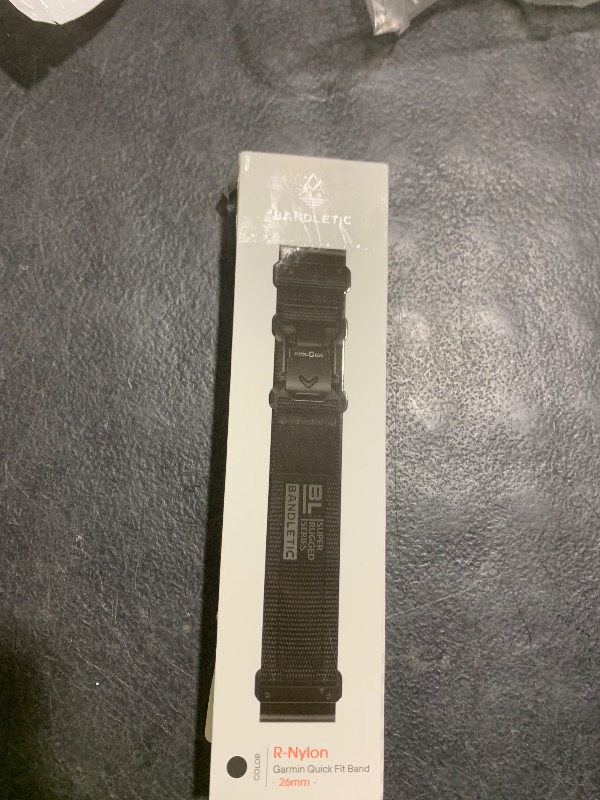 Photo 1 of Bandletic Compatible with Garmin Fenix 5X 6X 7X Watch Band - 26mm Easy-Fit Rugged Nylon Strap with Magnetic Fidlock V-Buckle for Fenix 8 51mm/7X 6X Pro/5X Plus/3/3 HR/Tactix/Epix Pro2 51mm/Instinct 2X
