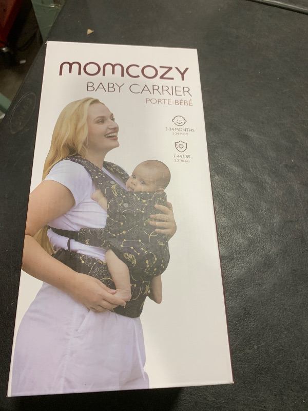 Photo 1 of Momcozy Baby Carrier - Ergonomic, Cozy and Lightweight Carrier for 7-44lbs, Effortless to Put On, Ideal for Hands-Free Parenting, Enhanced Lumbar Support, Purehug for Infant to Toddler, Black