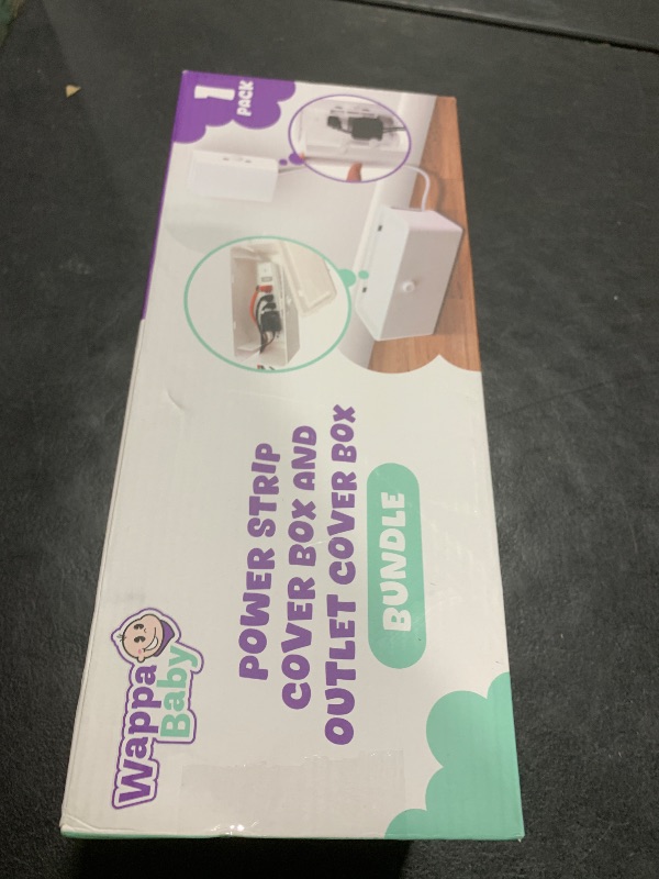 Photo 1 of Power Strip Cover and Outlet Cover Box - Effectively Baby Proofs Power Strip on Floor or Wall, Protects Small Hands & Fingers, Cover Box and Outlet Cover Box