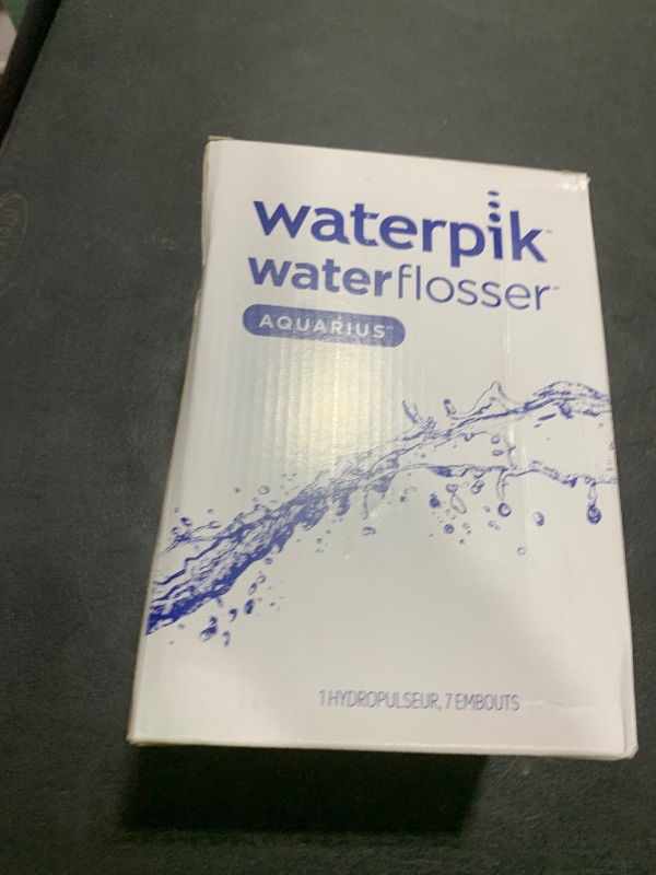 Photo 1 of Waterpik Aquarius Water Flosser For Teeth Cleaning, Gums, Braces, Dental Care, Electric Power With 10 Settings, 7 Tips For Multiple Users And Needs, ADA Accepted, Gray WP-667, Packaging May Vary