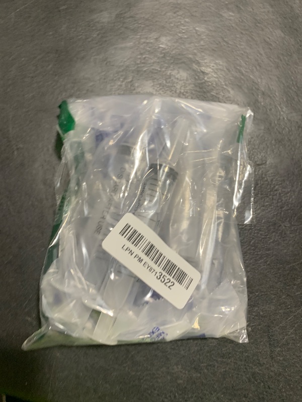 Photo 1 of 5Pack 20ml Plastic Syringe with caps for Liquid Measuring,Oral,Scientific Labs,Feeding Pets, Oil or Glue Applicator, Halloween Party, Sterile Individually Packed