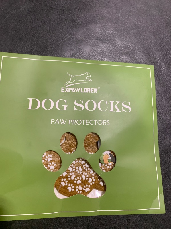 Photo 1 of EXPAWLORER Anti Slip Dog Socks to Prevent Licking Paws, Dog Shoes for Hot Pavement, Dog Booties for Small Medium Large Senior Dogs, Traction Control Boots & Paw Protectors for Hardwood Floors