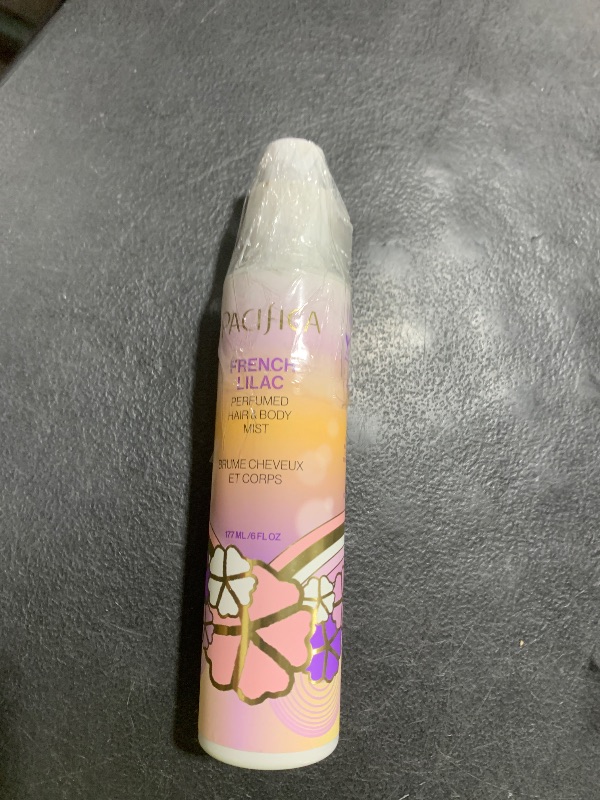 Photo 1 of Pacifica French Lilac Perfumed Hair & Body Mist, Alcohol-Free Spray Designed For Head-To-Toe Wear, Vegan & Cruelty-Free, 6 Fl Oz