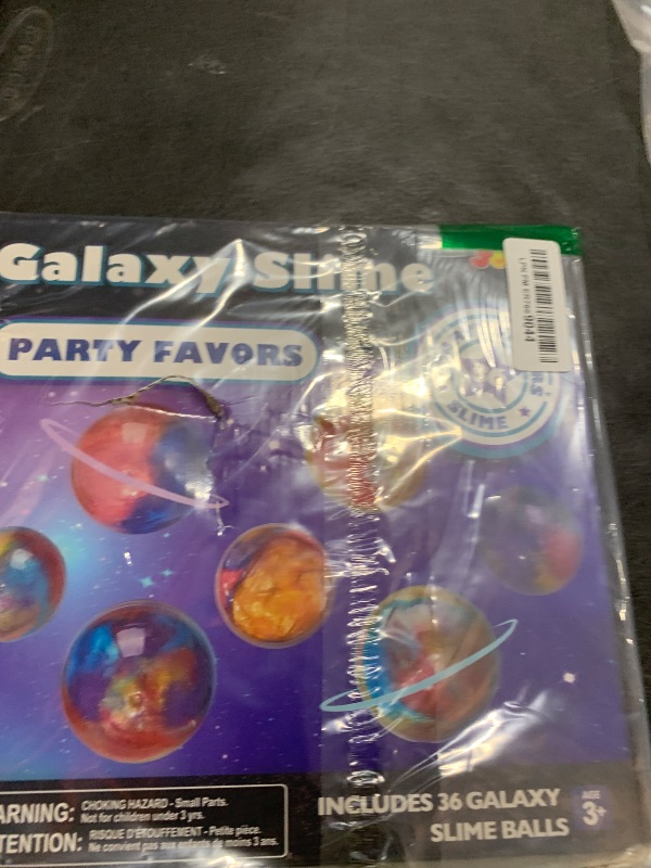 Photo 1 of JOYIN Slime Party Favors, 36 Pack Galaxy Slime Ball - Stretchy, Non-Sticky, Mess-Free, Stress Relief, and Safe - Toys for Girls and Boys - Classroom Reward, Party Supplies