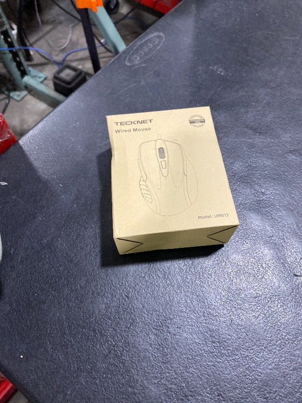 Photo 1 of TECKNET USB Wired Mouse, 6-Button Corded Computer Mouse with 4 Adjustable DPI, Optical Computer Mice with Ergonomic Design and 5FT Cord for Laptop, Chromebook, PC, Desktop, Mac, Notebook-Gray