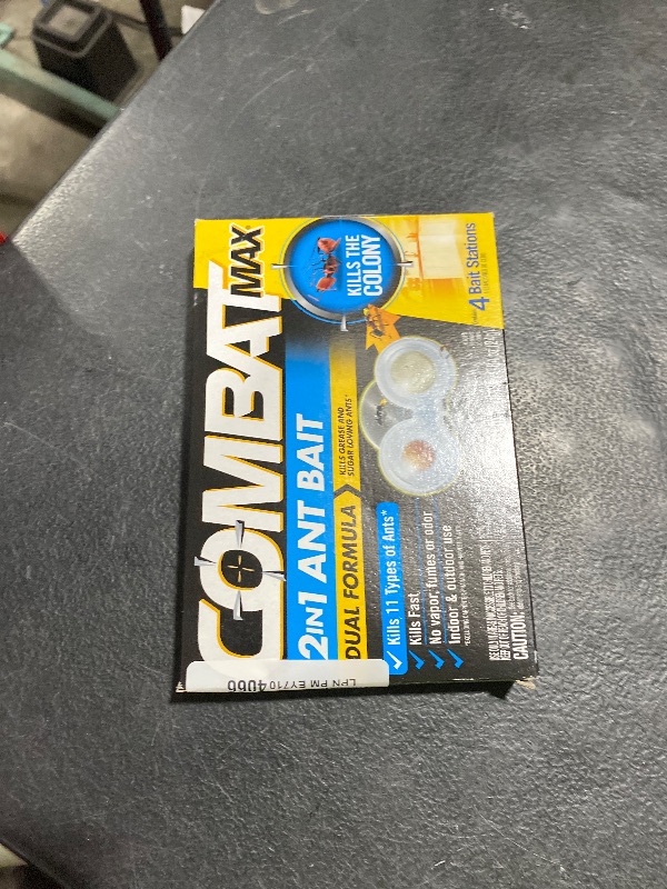 Photo 1 of Combat Max 2 in 1 Ant Bait Station, 4 Count