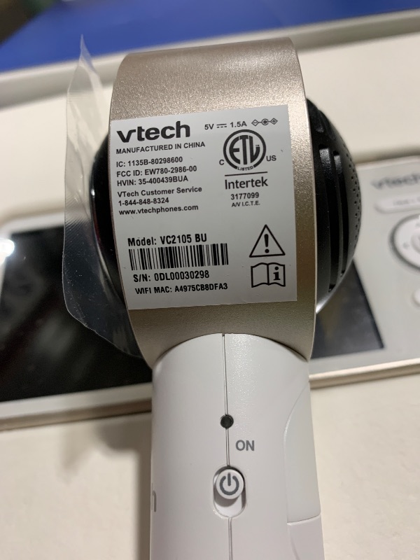 Photo 1 of VTech V-Care VC2105 1080p FHD Over-The Crib Mount Smart Baby Monitor 5” 720p LCD Screen,Table Stand,Remote Access,Versatile Placement,Intelligence Detection, Sleep Analysis,18hrs Recording,with WiFi