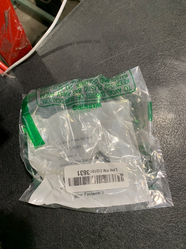 Photo 1 of BCP Fasteners 4 Pack Stainless Steel License Plate Screws (BCP253)