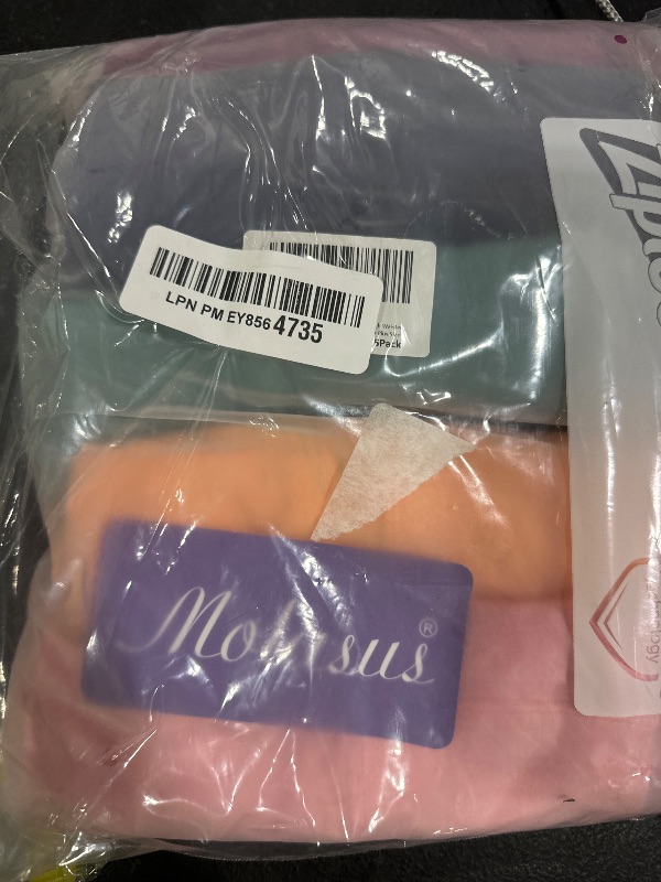 Photo 1 of Molasus Women's Soft Cotton Underwear Briefs High Waisted Postpartum Panties Ladies Full Coverage Plus Size Underpants Pack of 5,XX-Large