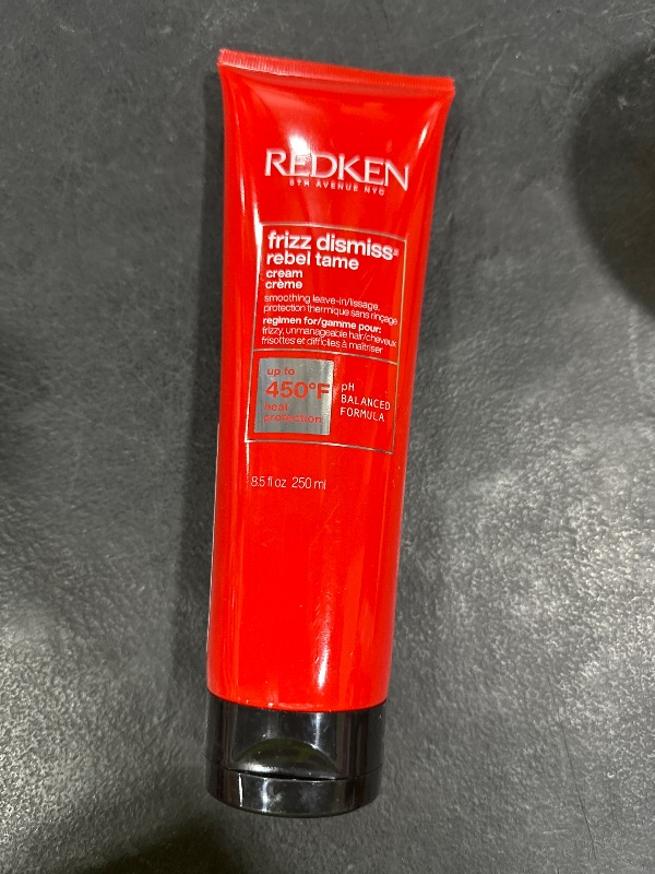 Photo 1 of Redken Frizz Dismiss Rebel Tame Heat Protective Leave-In Cream For Frizzy Hair - Protects Hair Against Frizz, 8 Oz