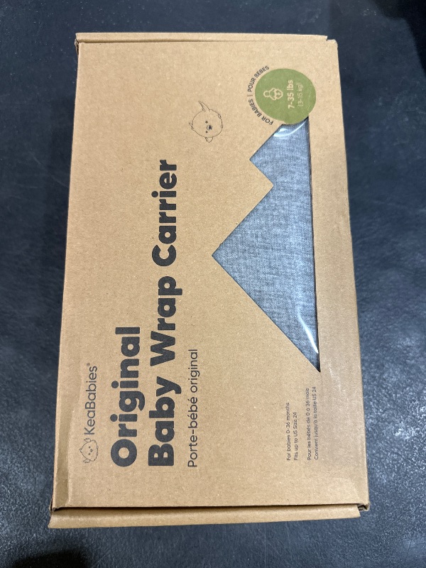 Photo 1 of KeaBabies Baby Wrap Carrier - All in 1 Original Baby Carrier Newborn to Toddler Sling, Easy to Wear, Hands Free Bonding, Lightweight, Breathable Infant Wraps (Classic Gray)