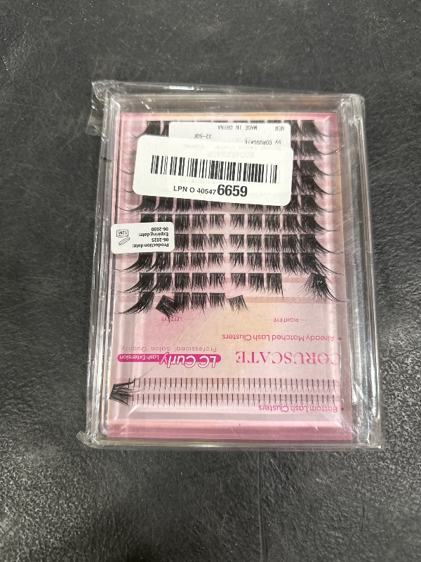 Photo 1 of CORUSCATE Lash Clusters Cat Eye Lashes Wispy Cluster Eyelash Extensions with Bottom Lashes Spikes Fox Eye Lash Extension Fairy Eyelash Clusters LC Curve DIY Left&Right Individual Lashes Natural Look