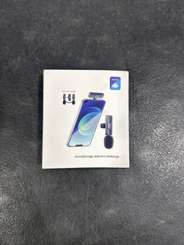 Photo 1 of GOGARA Microphone for iPhone, 2 Pack Wireless Microphones, Mini Mic, Lavalier, Recording Lapel Mic, Plug-Play, Clip On Microphone with Noise Reduction for Interview/Tiktok (for iPhone14 and Below)