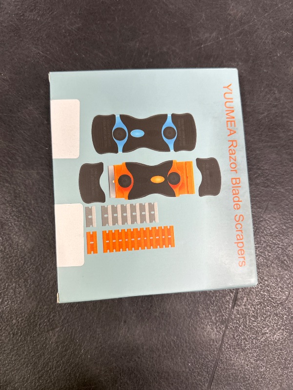 Photo 1 of 2PACK Razor Blade Scraper, 2-in-1 Scraper Tool with 12Pcs Plastic Blades and 7Pcs Metal Blades, Multi-Purpose Cleaning Razor Scraper for Decals, Stickers, Labels, Caulk, Adhesive, Paint Removal