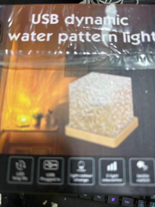 Photo 1 of Northern Lights Projector, Ocean Wave Projector Light, Dynamic Aurora Light Projector with Remote Control, 16 Colors Gradual Rotating Flame Water Lamp, Luminorth Cube lamp for Bedroom/Room Decor