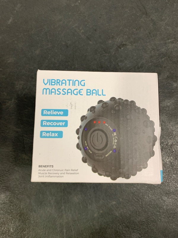 Photo 1 of ZeenKind Vibrating Foot Massage Ball for Plantar Fasciitis Relief, Portable Deep Tissue Muscle Massager, Foot Arch and Heel Pain, Rechargeable Ball Massager for Deep Tissue Trigger Point Therapy
