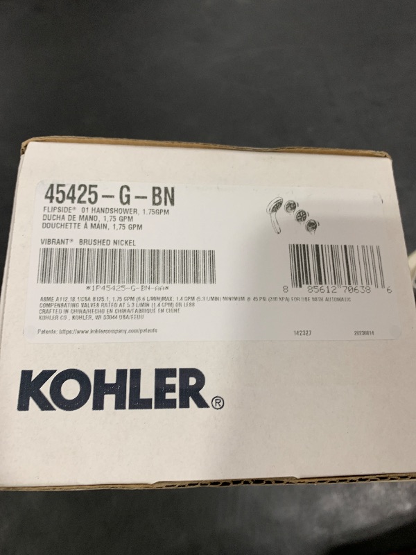 Photo 1 of KOHLER 45425-G-BN Flipside Handshower, Vibrant Brushed Nickel