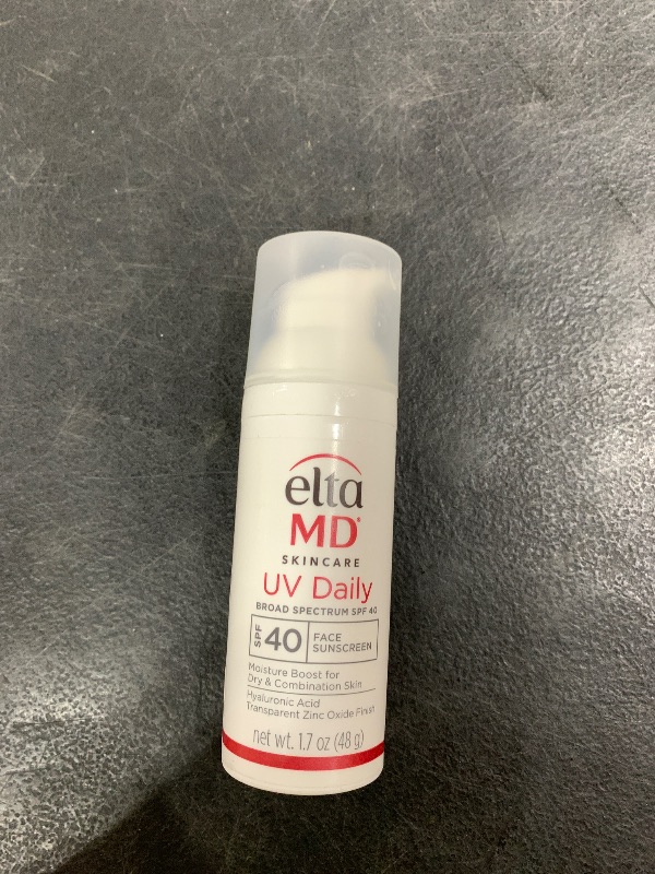 Photo 1 of EltaMD UV Daily SPF 40 Face Sunscreen Moisturizer with Zinc Oxide, Daily Face Moisturizer with SPF, Sunscreen, For Dry Skin 1.7 oz Pump (Pack of 1)