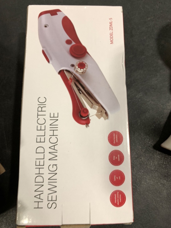 Photo 1 of Handheld Sewing Machine, (White)