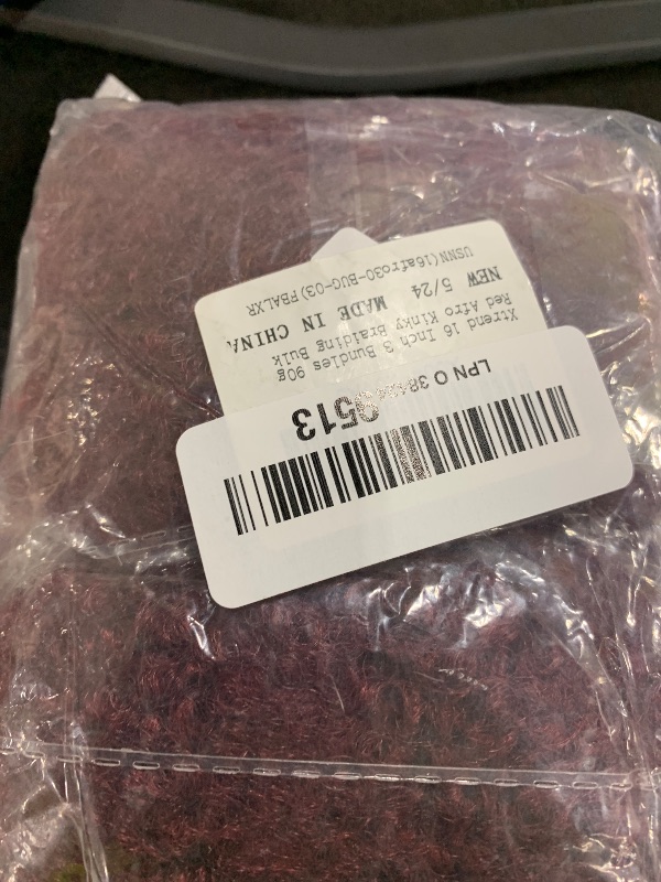 Photo 1 of Xtrend 16 Inch 3 Bundles 90g Red Afro Kinky Braiding Bulk Hair For Dreadlocks, Loc Repair, Dreadlocks Extensions, Mini Braiding Twist Afro Kinky Hair(30g/pack)