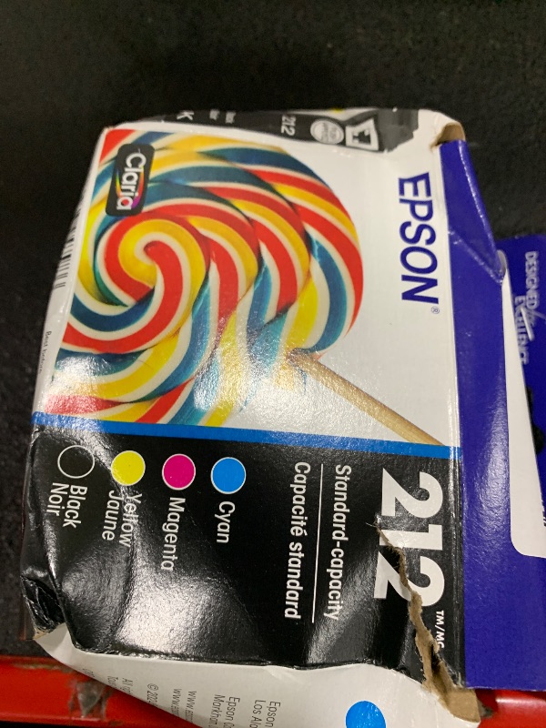 Photo 1 of EPSON 212 Claria Ink Standard Capacity Black & Color Cartridge Combo Pack (T212120-BCS) Works with WorkForce WF-2830, WF-2850, Expression XP-4100, XP-4105