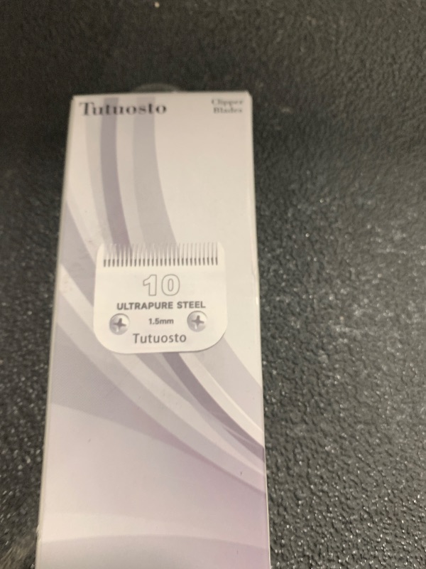 Photo 1 of Tutuosto 10# Clipper Blades Pet Grooming Clipper Replacement Blades Detachable Blade Compatible with andis/wahl/Oster Dog Clippers 3PCS