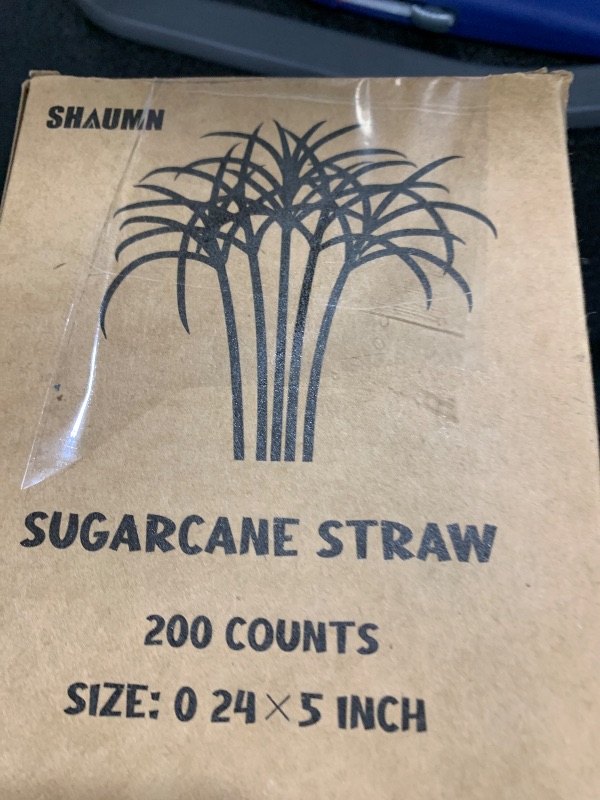 Photo 1 of 5 Inch Short Biodegradable Cocktail Straws 200 pcs Compostable Cocktail Stirrers Straws Made from 100% Sugarcane Fiber A Plasticless Sturdy Drinking Straws for Hot and Cold Drinks Not Foggy
