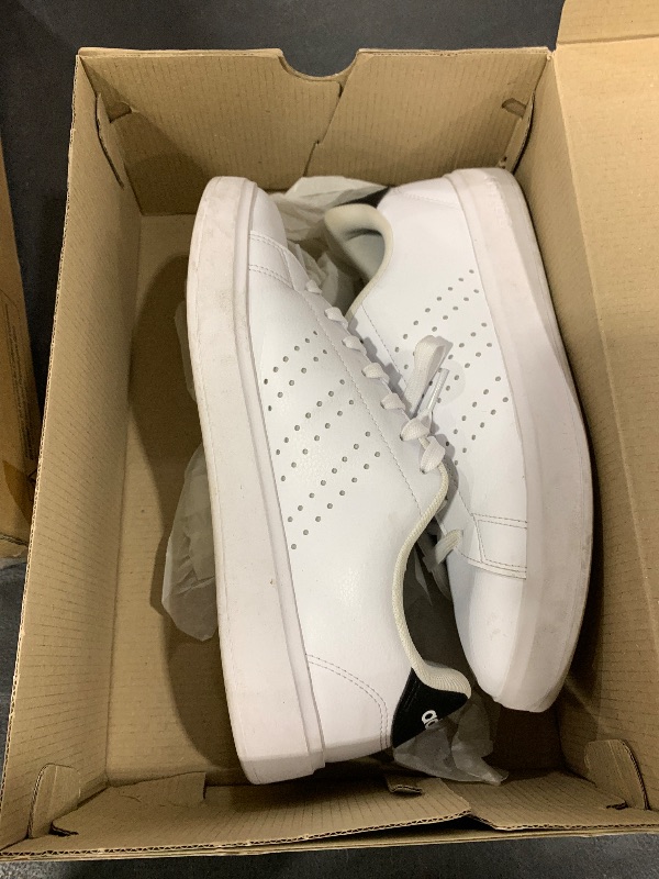 Photo 1 of adidas Men's Advantage 2.0 Sneaker, White/Black/Ink, 7.5