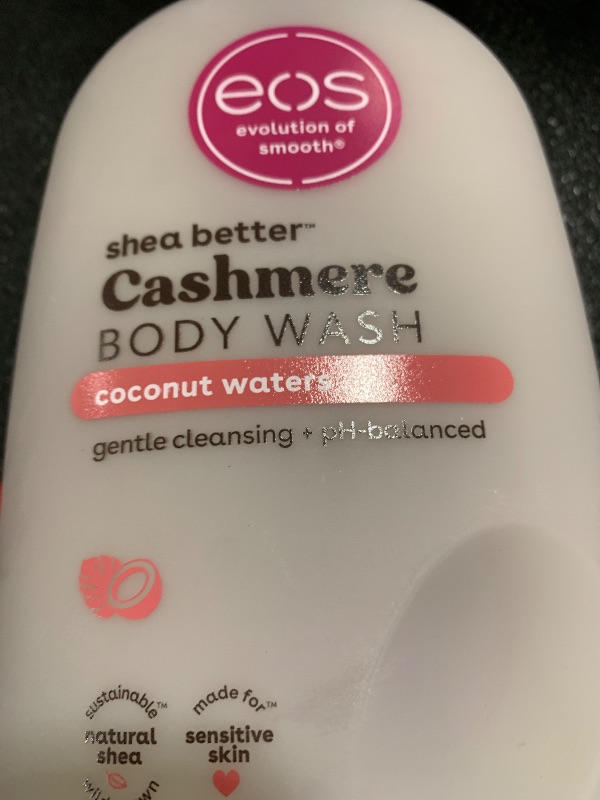 Photo 1 of eos Shea Better Cashmere Body Wash, Coconut Waters, Moisturizing, pH Balanced Body Wash, Creamy Gel Formula, Paraben & Phthalate Free, Sensitive Skin, 16 fl oz