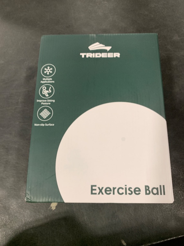 Photo 1 of Trideer Extra Thick Yoga Ball Exercise Ball, 5 Sizes Ball Chair, Heavy Duty Swiss Ball for Balance, Stability, Pregnancy and Physical Therapy, Quick Pump