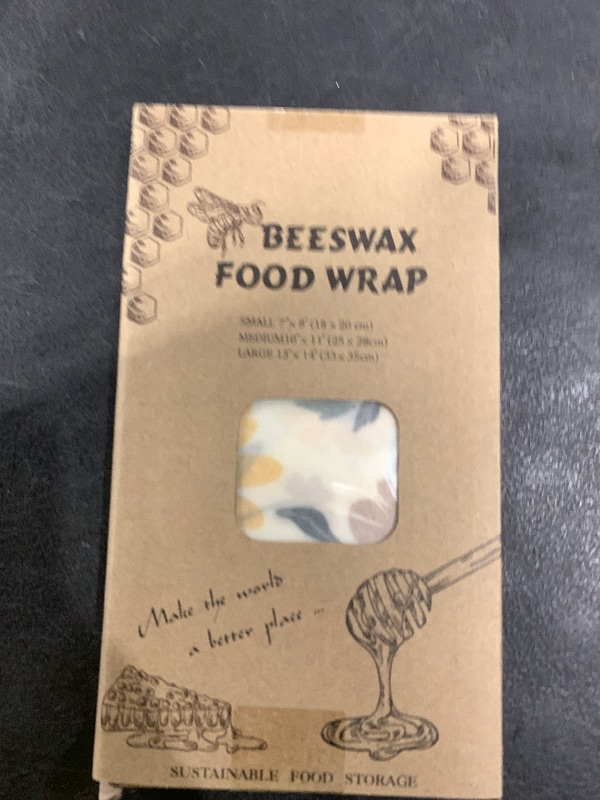 Photo 1 of Beeswax Wrap, 9 Pack Eco-Friendly Beeswax Wraps for Food Storage, Organic, Sustainable, Beeswax Food Wraps, Zero Waste Reusable Food Wrap Beeswax Paper 1L, 3M, 5S Plants Pattern Sandwich Wrappers