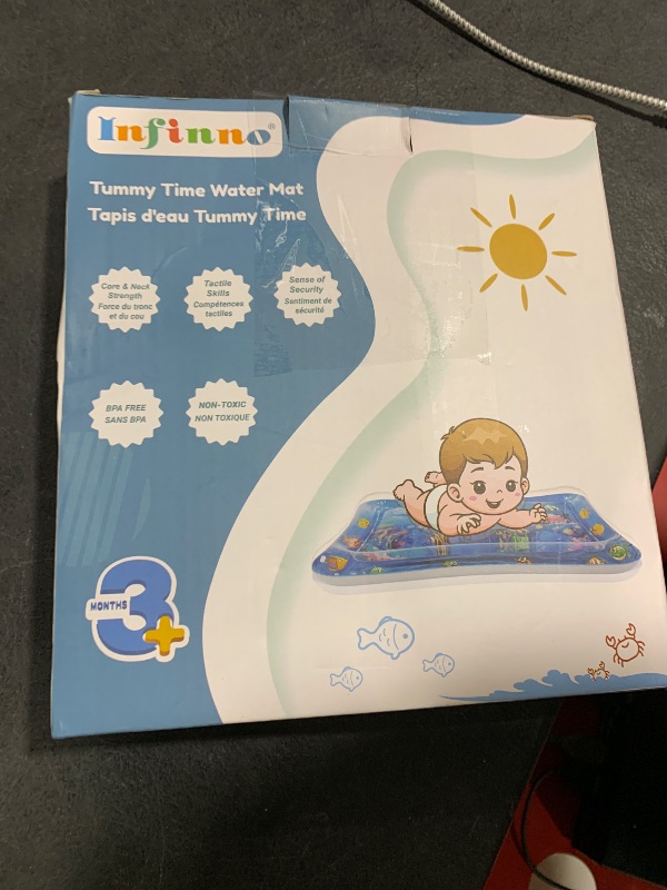Photo 1 of Infinno Inflatable Tummy Time Mat Premium Baby Water Play Mat for Infants and Toddlers Baby Toys for 3 to 24 Months, Strengthen Your Baby's Muscles, Portable